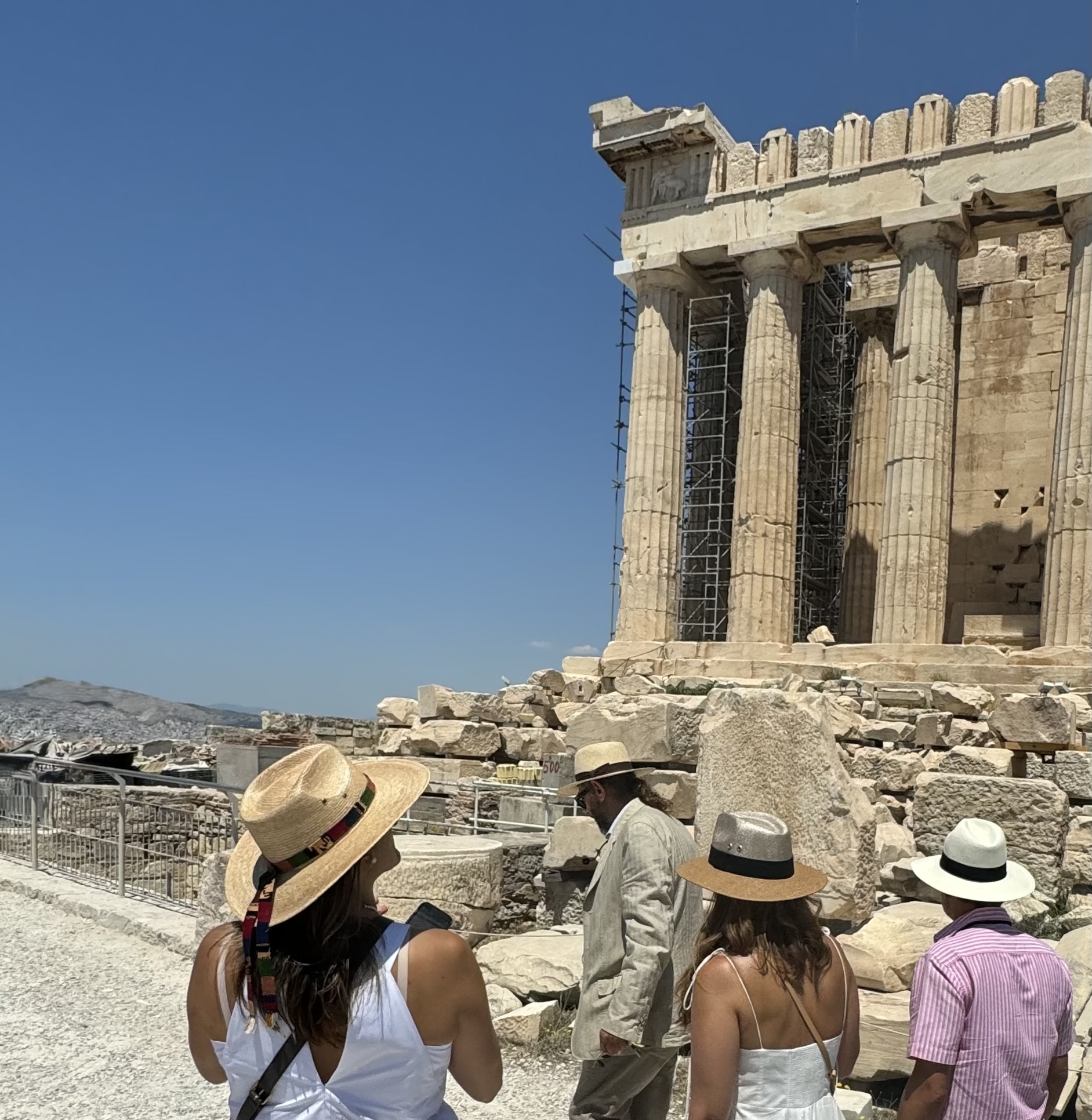where the marble of the Parthenon acts as a mirror for the fundamental questions of the human being.